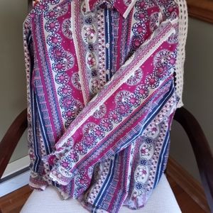 Ladies Blouse Size Large Cabin Creek